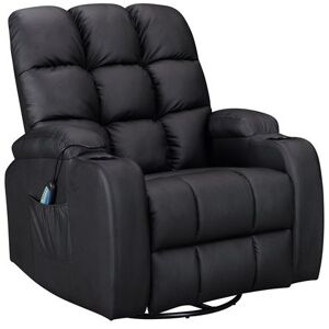 Massage Leather Sofa Electric WW-MLS12 Black - Westwood