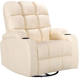 Massage Leather Sofa Electric WW-MLS12 Cream - Westwood