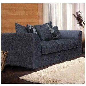 FANCY SOFA Zina 3 Seater Chenille Fabric Sofa - Grey