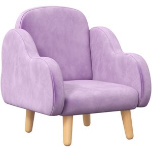 Zonekiz - Kids Armchair Chair Children Mini Sofa Cloud Shape for 1.5-3 Years Purple - Purple