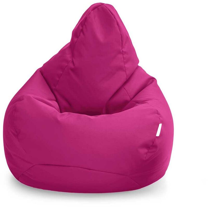 Bean Bag Chair for Indoor outdoor, Water-Resistant Pouffes for Gaming, Living room Polyester bean bag for adults - Cerise - Loft 25