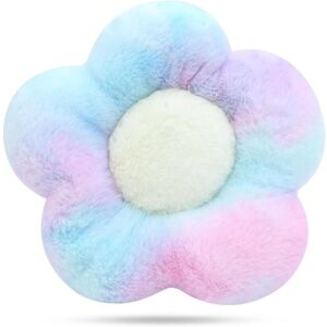 LINGHHANG (35cm, Colorful) Flower Cushion 35cm Chair Cushions Seat Cushion Tatami Pillow Cute Flower Plush Floor Cushion for Bedroom Sofa Chair Decor
