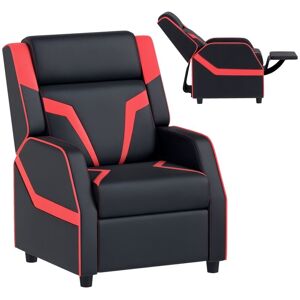Aiyaplay - Kids Recliner, pu Leather Toddler Armchair Gaming Chair Black