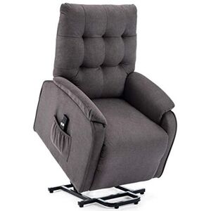 MORE4HOMES Charlbury Rise Fabric Recliner Smokey Charcoal Grey