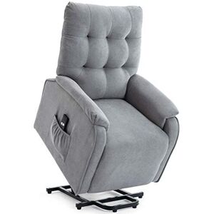 More4homes - charlbury rise fabric recliner dove grey
