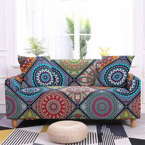 TONCHEAN Elastic Sofa Cover with Armrests, Universal Sofa Cover for 1/2/3/4 Seater, Living Room Armchair, Washable Elastic Protector (3 Seater)