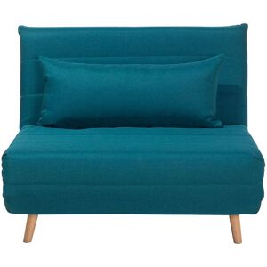 Beliani - Modern 1 Seater Fabric Sofa Guest Bed Single Living Room Sea Blue Setten