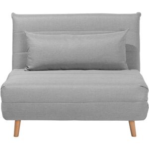 Beliani - Modern 1 Seater Fabric Sofa Guest Bed Single Living Room Grey Setten
