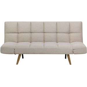 BELIANI Sofa Bed 2 Seater INGARO Fabric Beige