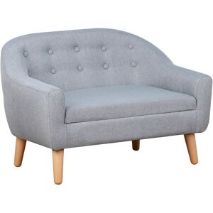 Homcom - Kids Mini Sofa Children Armchair Seating Bedroom Playroom Furniture Grey