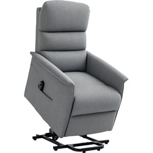 HOMCOM Power Lift Recliner Electric Reclining Chair with Remote Grey