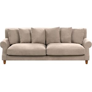 BELIANI Sofa 3 Seater EIKE Fabric Beige