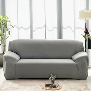 Hoopzi - Living Room Sofa Cover Stretch 3 Seater Chair Slipcover Spandex Decor (Gray)