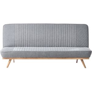BELIANI Sofa Bed 2 Seater KALFAFEL Fabric Dark Grey