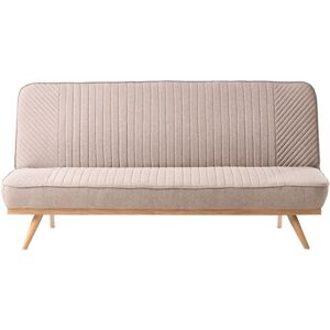 BELIANI Sofa Bed 2 Seater KALFAFEL Fabric Light Brown