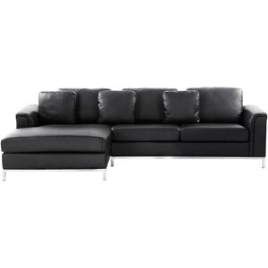 Beliani - Corner Sofa L-Shaped Right Hand Modern Leather Living Room Oslo
