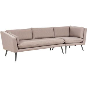 Beliani - Modern Outdoor Garden Sofa Upholstered 3 Seater Right Hand uv Resistant Beige Loretello