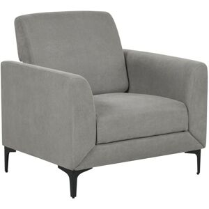 Beliani - Modern Retro Upholstered Club Chair Armchair Polyester Fabric Grey Fenes