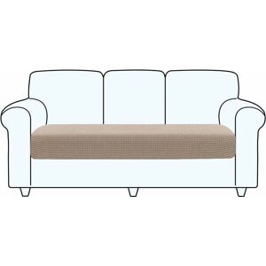 YMYNY Mumu High Quality Stretch Sofa Cover Washable Sofa Seat Cushion Protector (3 Seater, Khaki)