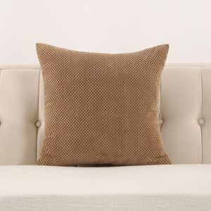 Sollbry Pack of 2 Soft Polyester Cushion Covers Granules Square Pillowcases with Decorative Granules Comfortable Solid for Home Living Room Bedroom