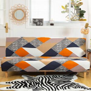 Linghhang - Stretch Sofa Cover Without Armrest,Universal Armless Sofa Cover All Covered Folding Sofa Protector,Easy to Install and Clean,3 Seater