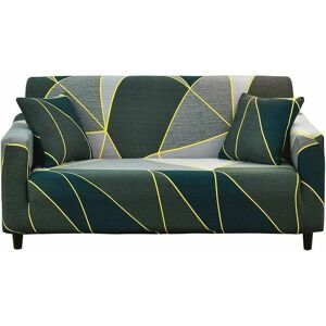 Hoopzi - Stretch Sofa Covers Printed Arm Chair Cover Polyester Spandex Slipcovers for Loveseat and Couch Furniture Cover/Protector with Elastic