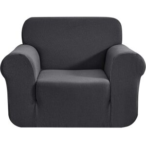 TINOR 1 Piece Sofa Cover with Stretch Jacquard Armrests Armchair Cover Protector for Sofa Couch Living Room Decoration (1 Seater, Gray) TINOR 1 Piece Sofa Cover with Stretch Jacquard Armrests Armchair Cover Protector for Sofa Couch Living Room Decoration (1 Seater, Gray)