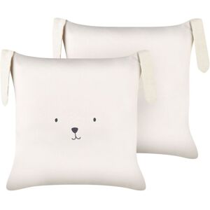 Beliani Bunny Cotton Cushions - Kids Decor Set Beliani Bunny Cotton Cushions - Kids Decor Set