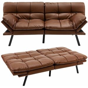 COSTWAY 2 Seat Convertible Loveseat Sofa Bed Memory Foam Sleeper Couch 3-level Adjust COSTWAY 2 Seat Convertible Loveseat Sofa Bed Memory Foam Sleeper Couch 3-level Adjust