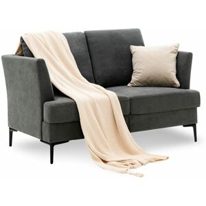 Costway - 2 Seater Modern Loveseat Sofa Upholstered Sofa Couch Removable Back Cushions Costway - 2 Seater Modern Loveseat Sofa Upholstered Sofa Couch Removable Back Cushions