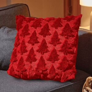 SAMUEL ALEXANDER 45 x 45cm Soft Fabric Christmas Tree Chair Cushion in Red SAMUEL ALEXANDER 45 x 45cm Soft Fabric Christmas Tree Chair Cushion in Red