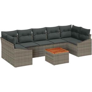 Vidaxl - Garden Sofa Set 8 pcs Grey Vidaxl - Garden Sofa Set 8 pcs Grey