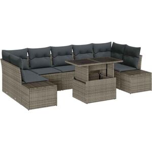 Garden Sofa Set with Cushion 8 pcs Grey 100 x 55 x 73 cm Vidaxl Garden Sofa Set with Cushion 8 pcs Grey 100 x 55 x 73 cm Vidaxl