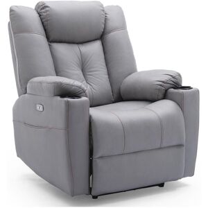 More4homes - afton electric fabric auto recliner armchair gaming usb lounge sofa chair grey More4homes - afton electric fabric auto recliner armchair gaming usb lounge sofa chair grey