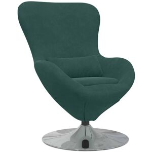 Egg Chair Dark green 63 x 73 x 90 cm Velvet Vidaxl Egg Chair Dark green 63 x 73 x 90 cm Velvet Vidaxl
