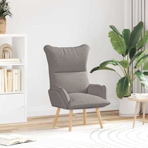 Relaxing Chair Taupe 69 x 74 x 93 cm Fabric Vidaxl Relaxing Chair Taupe 69 x 74 x 93 cm Fabric Vidaxl