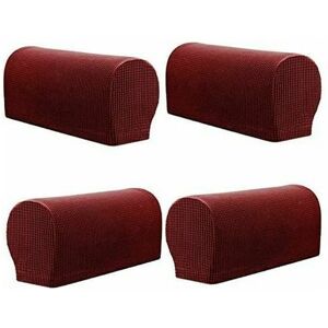 Dewdat - Arm Rest Covers, Set of 4 Stretch Armchair Couch Armrest Chair Covers for Furniture Protector, Anti-Slip Sofa Chair Arm Caps Spandex Dewdat - Arm Rest Covers, Set of 4 Stretch Armchair Couch Armrest Chair Covers for Furniture Protector, Anti-Slip Sofa Chair Arm Caps Spandex