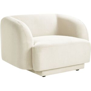 BELIANI Armchair SKJANES Fabric Light Beige BELIANI Armchair SKJANES Fabric Light Beige