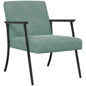 Armchair Sea Green 59 x 75 x 78 cm Velvet vidaXL Armchair Sea Green 59 x 75 x 78 cm Velvet vidaXL