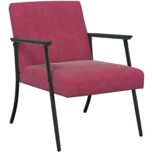 Armchair Wine Red 59 x 75 x 78 cm Velvet vidaXL Armchair Wine Red 59 x 75 x 78 cm Velvet vidaXL