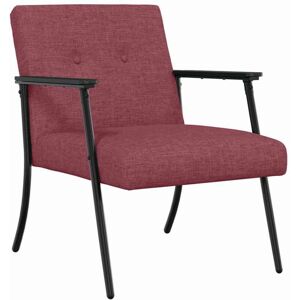 Armchair Wine Red 59 x 75 x 78 cm Fabric vidaXL Armchair Wine Red 59 x 75 x 78 cm Fabric vidaXL