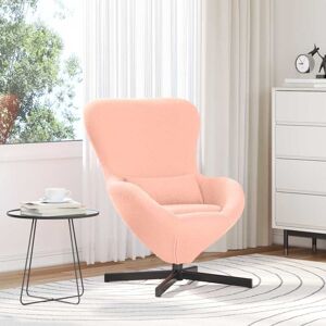 Egg Chair Pink 63 x 73 x 90 cm Fabric vidaXL Egg Chair Pink 63 x 73 x 90 cm Fabric vidaXL