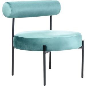 BELIANI Armchair ALPHA Velvet Turquoise BELIANI Armchair ALPHA Velvet Turquoise