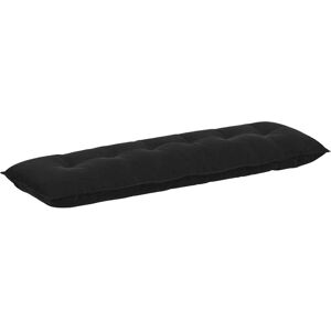 Back Pillow Black 160 x 50 cm Corduroy Fabric vidaXL Back Pillow Black 160 x 50 cm Corduroy Fabric vidaXL