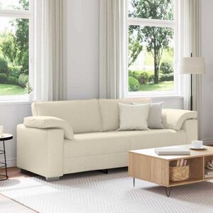 Vidaxl - Sofa with Cushion with Pillow Beige 219 x 77 x 82 cm Linen Vidaxl - Sofa with Cushion with Pillow Beige 219 x 77 x 82 cm Linen
