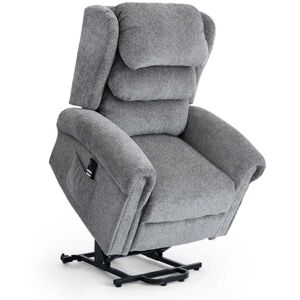 MORE4HOMES Belvoir Grey Fabric Dual Motor Rise Recliner Chair MORE4HOMES Belvoir Grey Fabric Dual Motor Rise Recliner Chair
