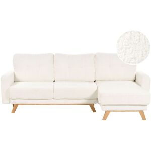 Beliani Siro Corner Sofa - Off-White - Modern, Fold-Out, 3-Seater Beliani Siro Corner Sofa - Off-White - Modern, Fold-Out, 3-Seater