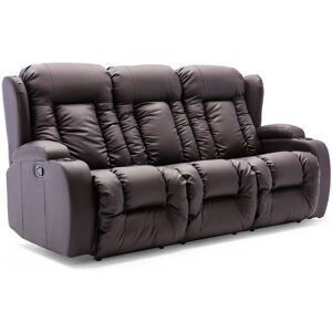 More4homes - caesar high back manual bond grade leather recliner 3+2+1 suite sofa armchair set brown 3 seater - Brown More4homes - caesar high back manual bond grade leather recliner 3+2+1 suite sofa armchair set brown 3 seater - Brown