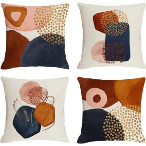 Ccykxa - Cushion Cover 45x45 Set of 4 Linen Cushion Cover Modern Sofa Cushion Boho Sofa Cushion Abstract Pattern Sofa Cushion Bedroom Sofa Outdoor Ccykxa - Cushion Cover 45x45 Set of 4 Linen Cushion Cover Modern Sofa Cushion Boho Sofa Cushion Abstract Pattern Sofa Cushion Bedroom Sofa Outdoor
