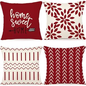 CCYKXA Set of 4 Decorative Sofa Cushion Covers, Pillowcases, Outdoor Linen Cushion Covers, Decorative Cushion Covers for Bedroom, Sofa, Chair, Bed, CCYKXA Set of 4 Decorative Sofa Cushion Covers, Pillowcases, Outdoor Linen Cushion Covers, Decorative Cushion Covers for Bedroom, Sofa, Chair, Bed,